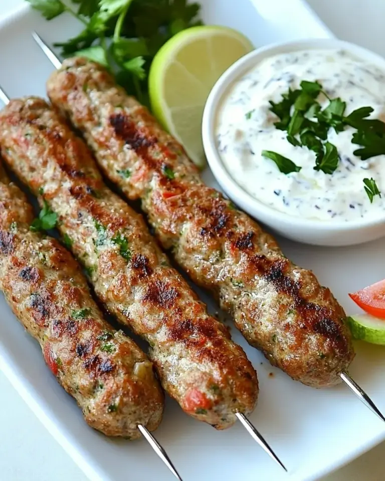 Homemade Persian Turkey Kofta Kebabs photo