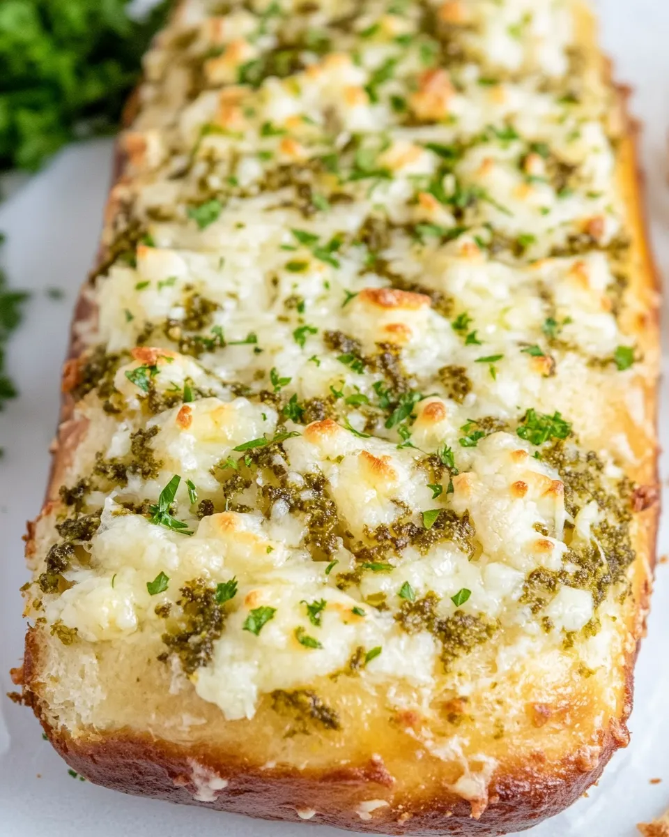 Savory Pesto Cheese Bread dish photo