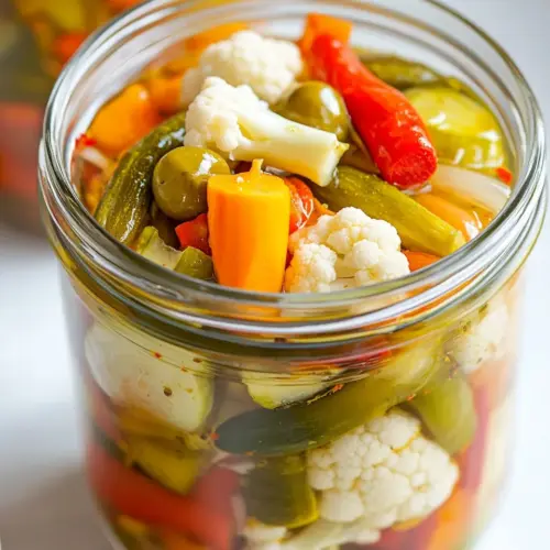 Homemade Pickled Vegetables Recipe (Giardiniera) photo