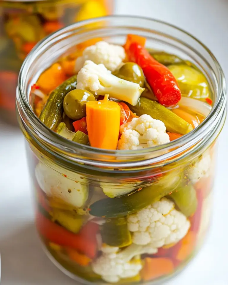 Homemade Pickled Vegetables Recipe (Giardiniera) photo