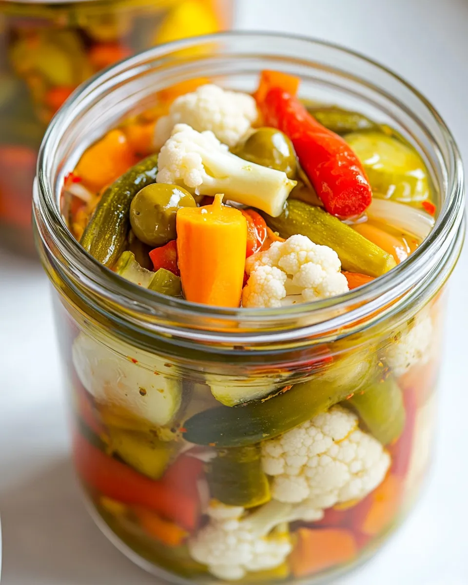 Homemade Pickled Vegetables Recipe (Giardiniera) photo