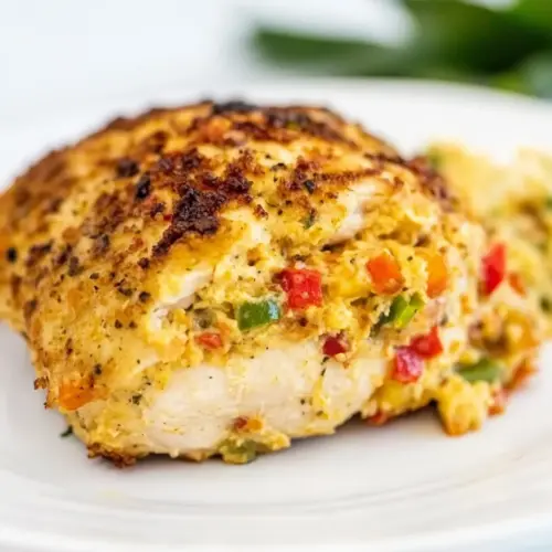 Homemade Pimento Cheese Stuffed Chicken photo