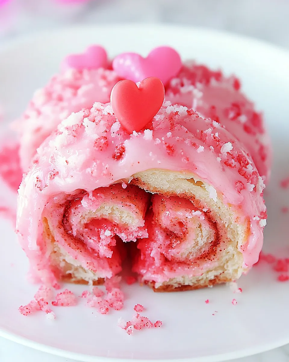 Delicious Pink Cinnamon Rolls image
