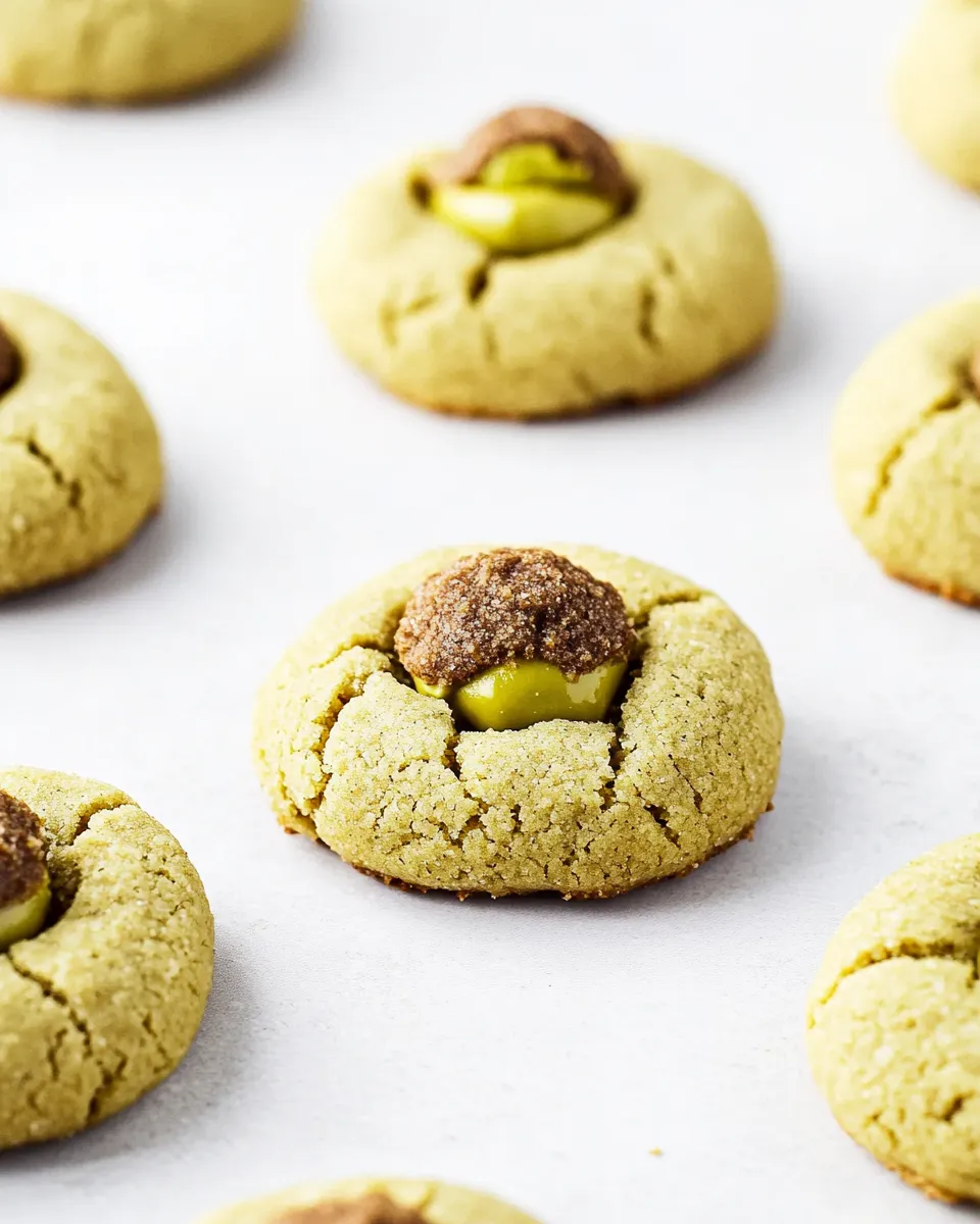 Classic Pistachio Butter Blossom Cookies image