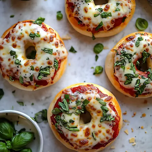 Homemade Pizza Bagels photo