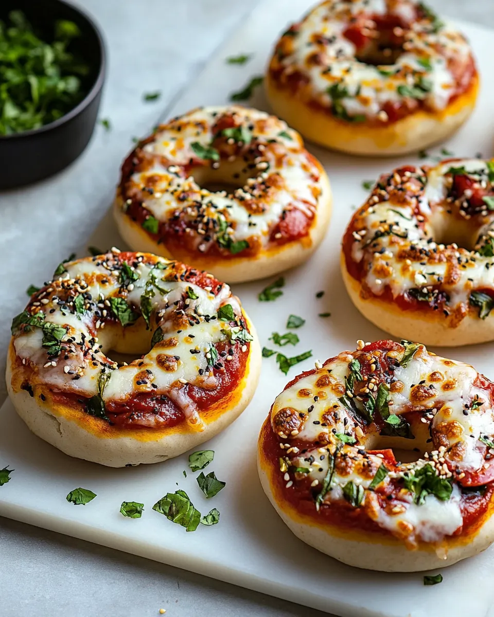 Easy Pizza Bagels recipe photo