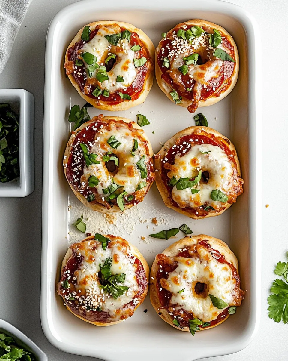 Delicious Pizza Bagels shot