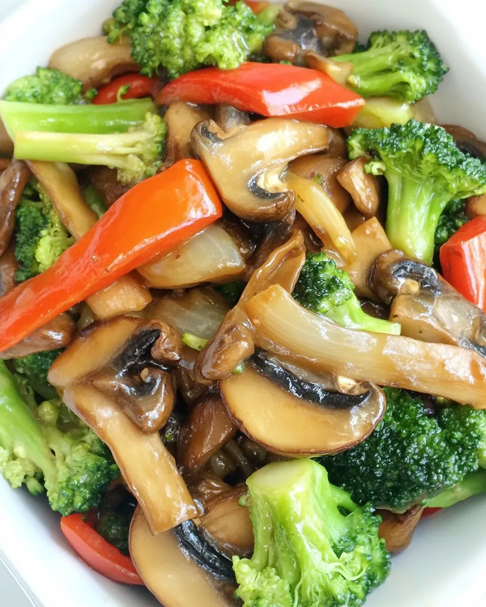 Easy Portobello Mushroom & Broccoli Stir-Fry (30 Minute) photo