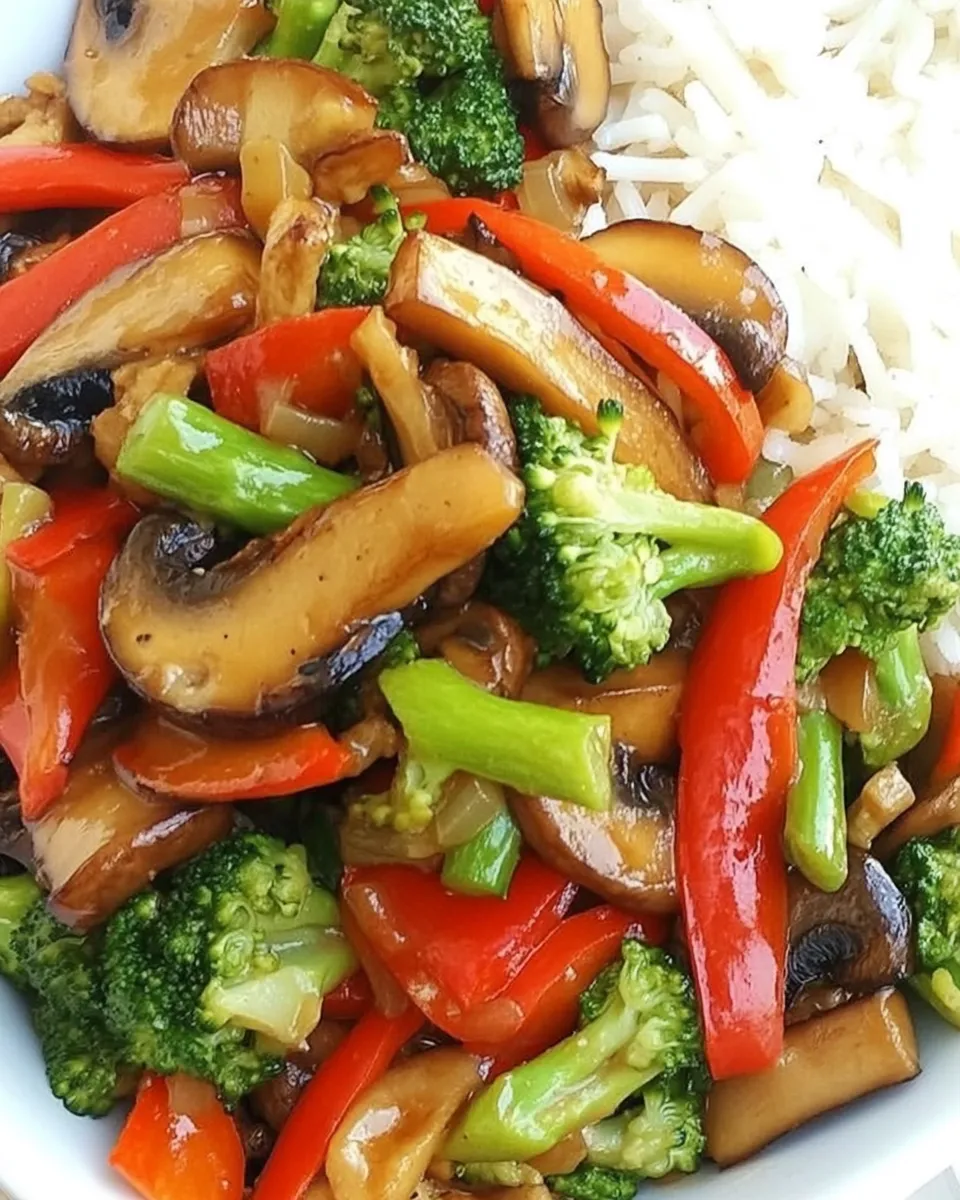 Delicious Portobello Mushroom & Broccoli Stir-Fry (30 Minute) image