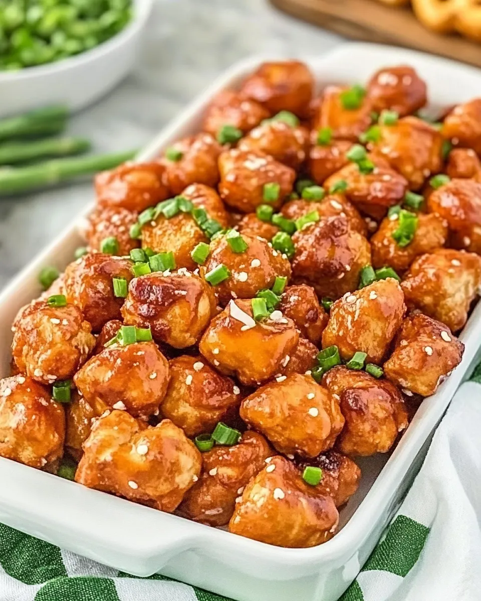 Savory Pretzel Chicken Minis dish photo