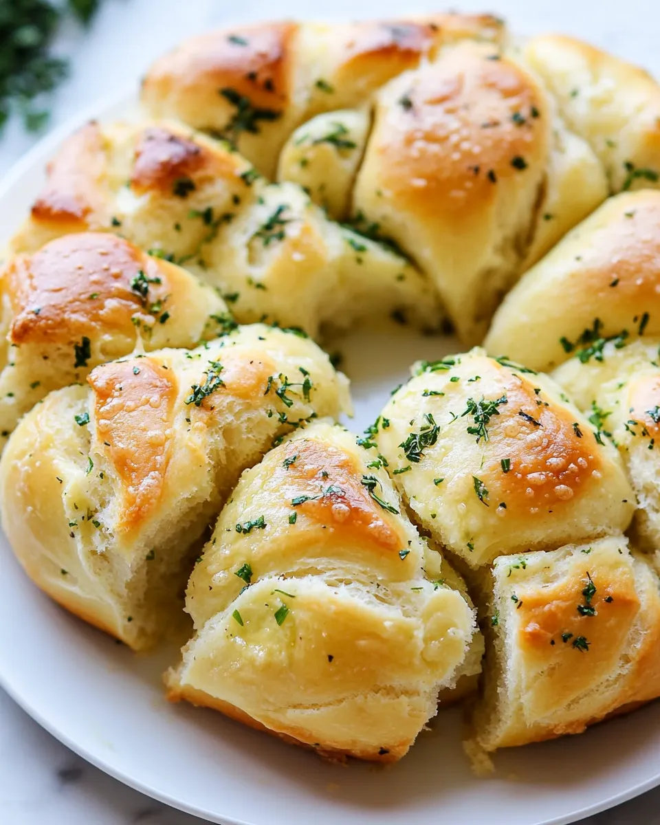 Homemade Pull Apart Garlic Bread photo