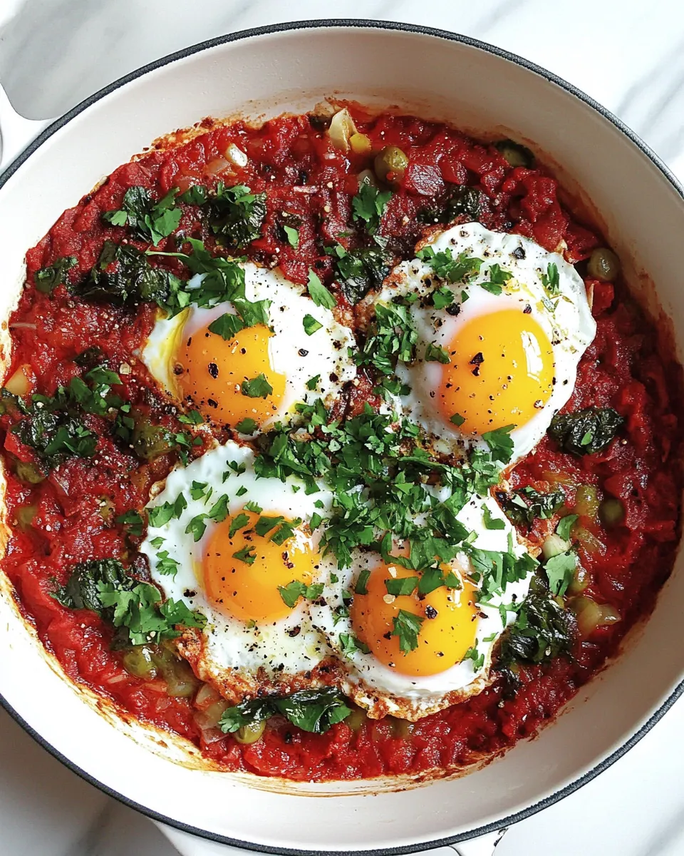 Easy Puttanesca Poached Eggs picture