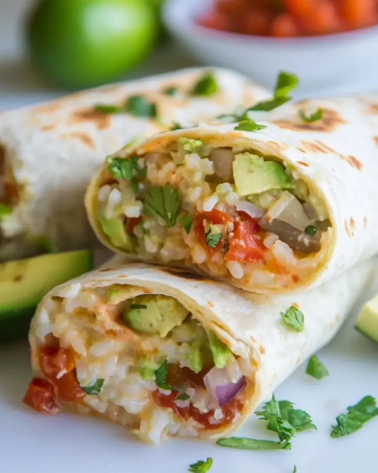 Easy Quick Veggie and Rice Burritos photo