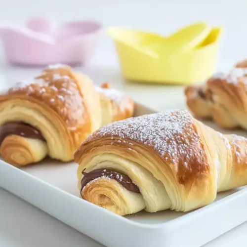 Homemade Quick & Easy Nutella Croissants photo
