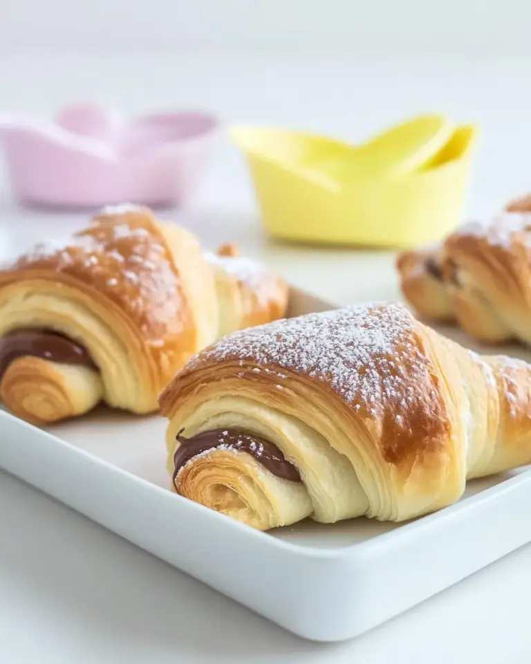 Homemade Quick & Easy Nutella Croissants photo