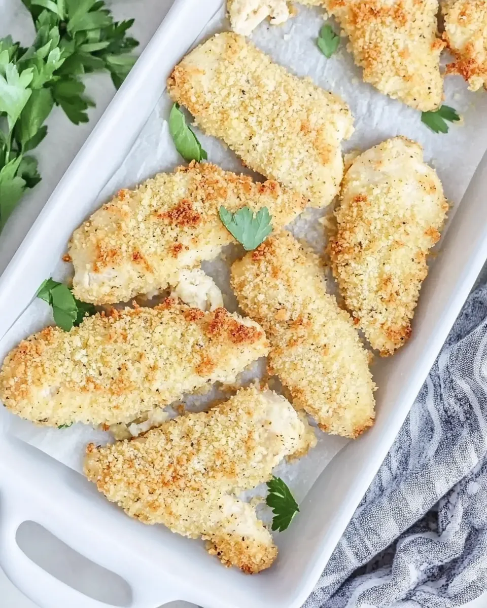 Delicious Ranch Baked Chicken Tenders shot