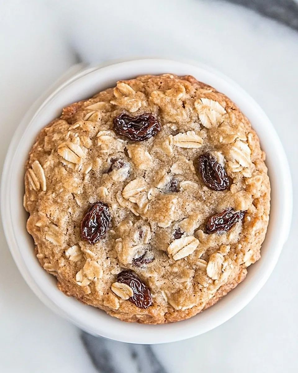 Classic Recipe for One Oatmeal Raisin Cookie image