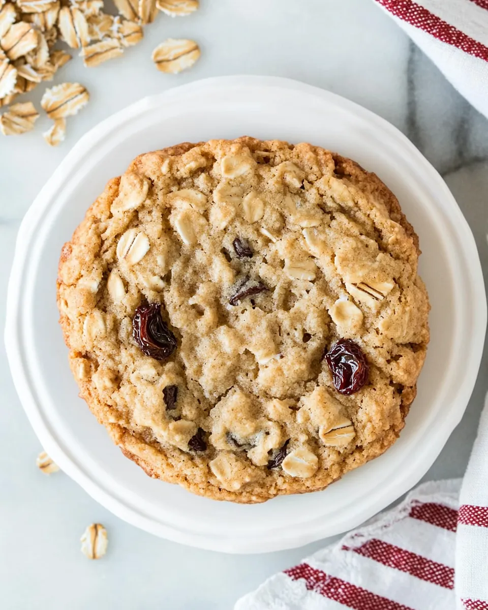 Easy Recipe for One Oatmeal Raisin Cookie shot