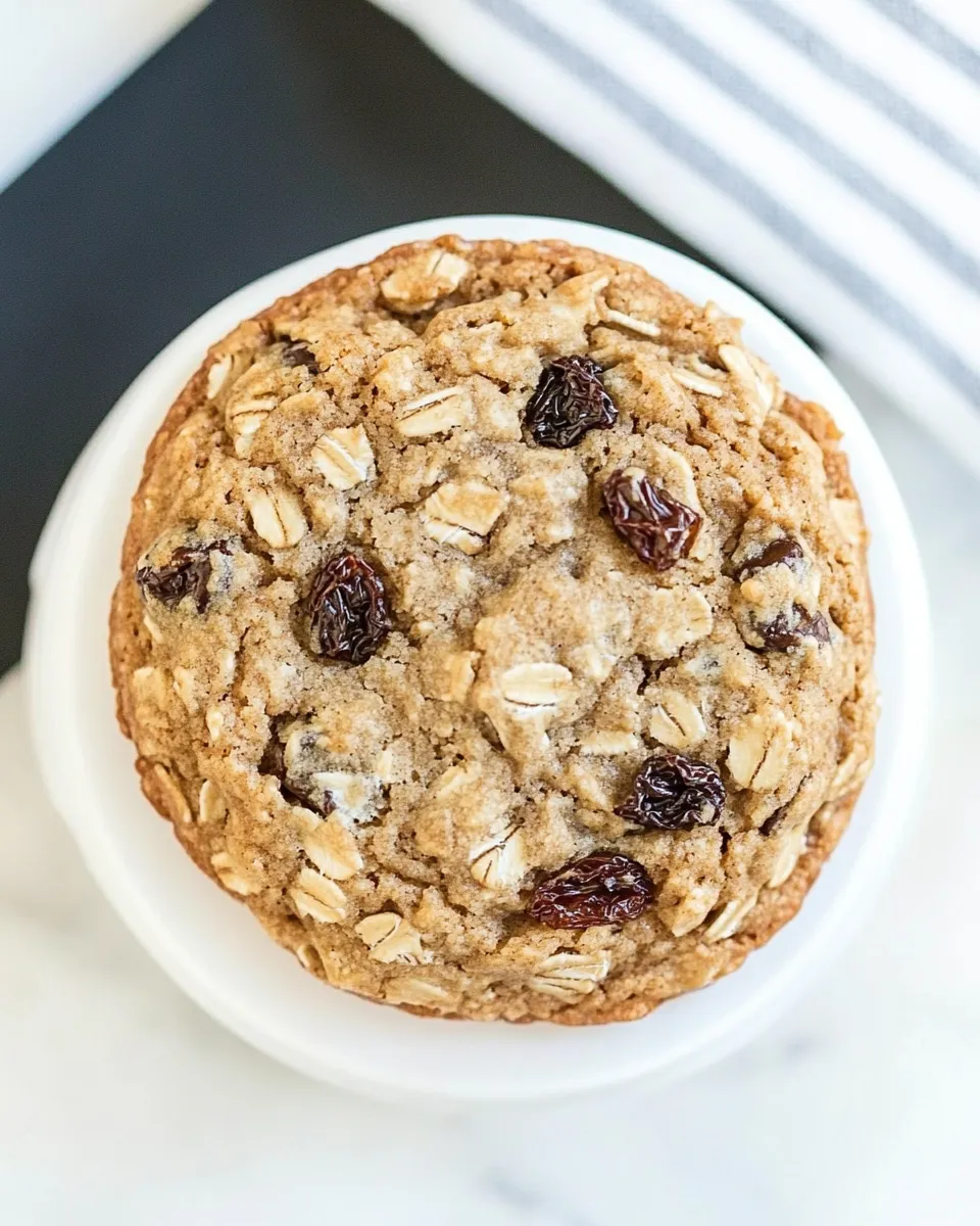 Delicious Recipe for One Oatmeal Raisin Cookie recipe photo