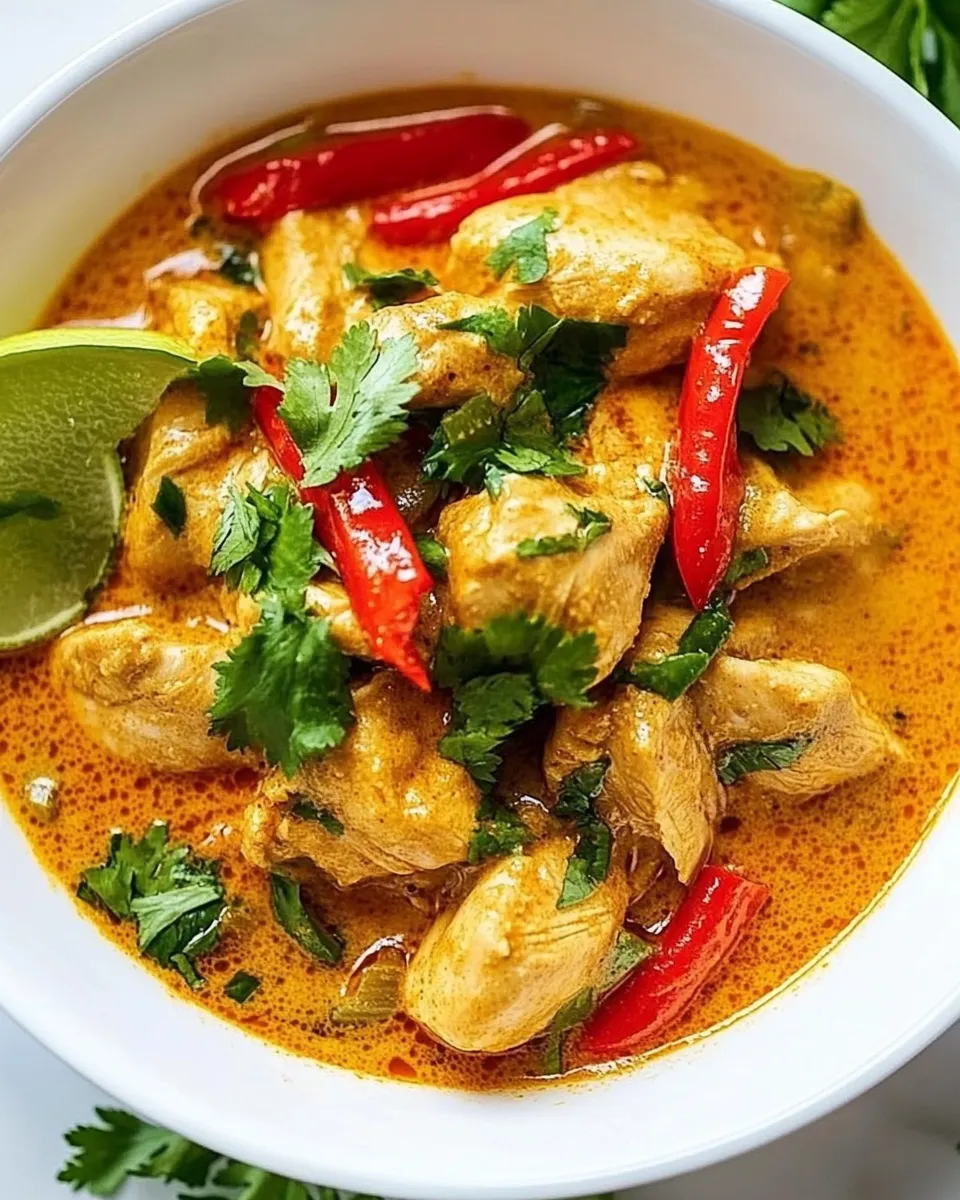 Easy Red Chicken Curry recipe photo