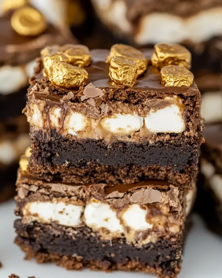 Homemade Reeses Marshmallow Brownies photo