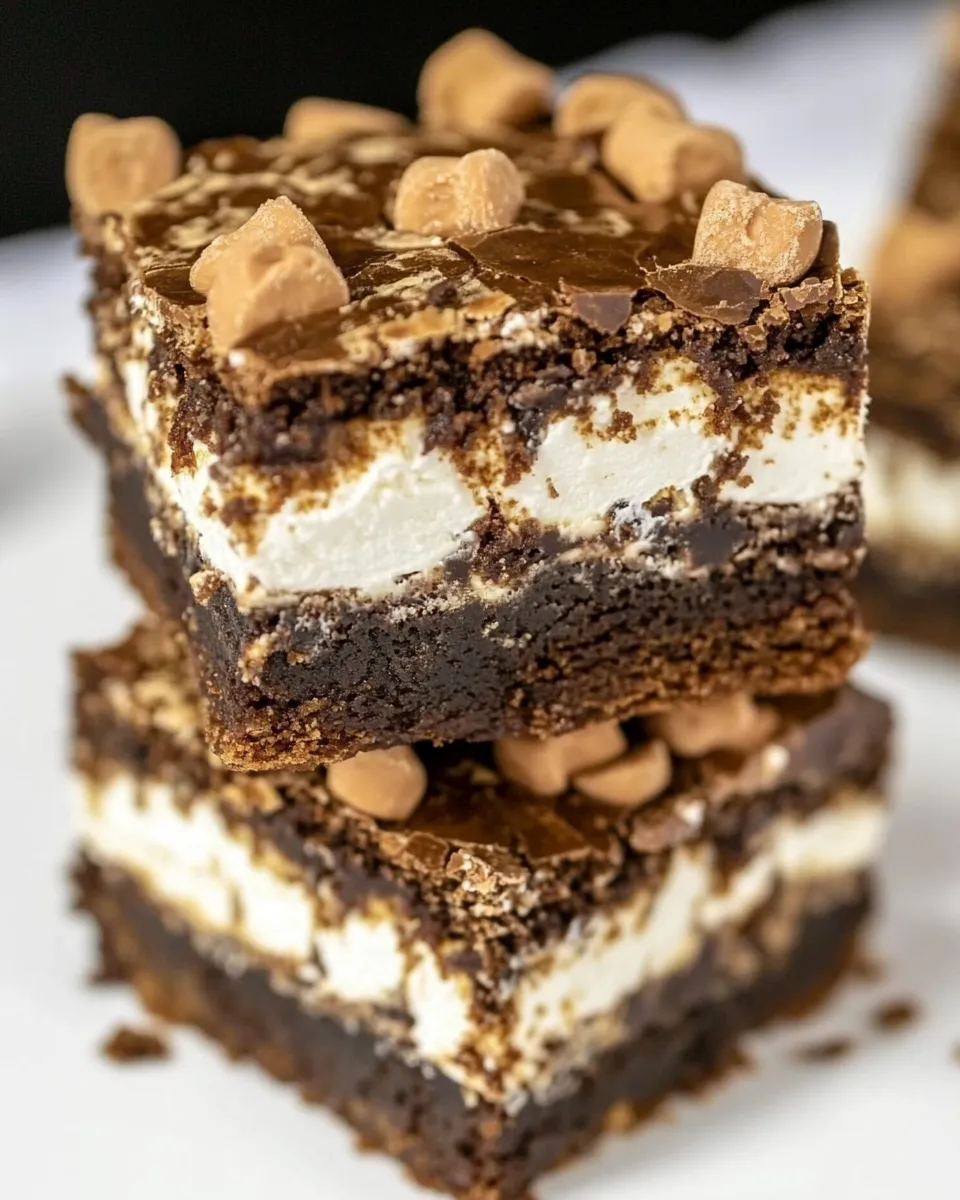 Delicious Reeses Marshmallow Brownies image