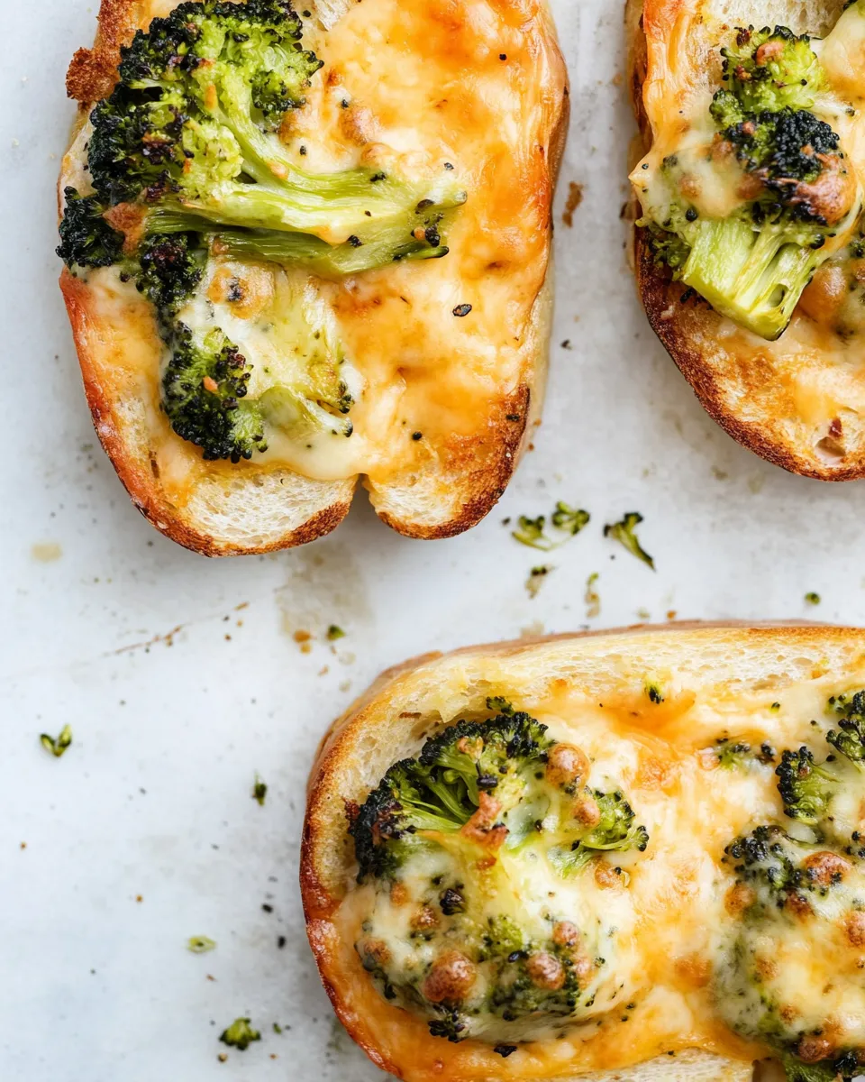 Sweet Roasted Broccoli Pimento Cheddar Melts. shot