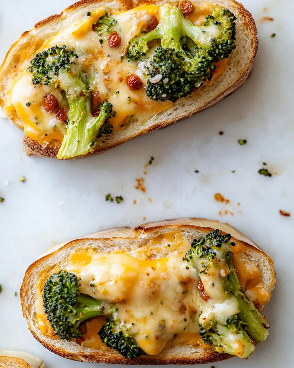 Simple Roasted Broccoli Pimento Cheddar Melts. photo
