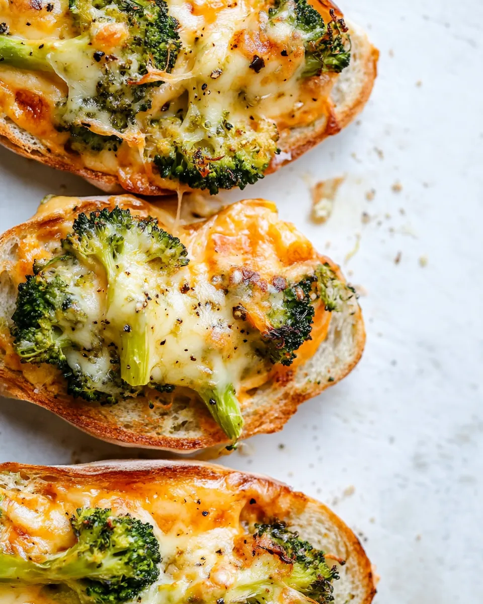 Homemade Roasted Broccoli Pimento Cheddar Melts. picture