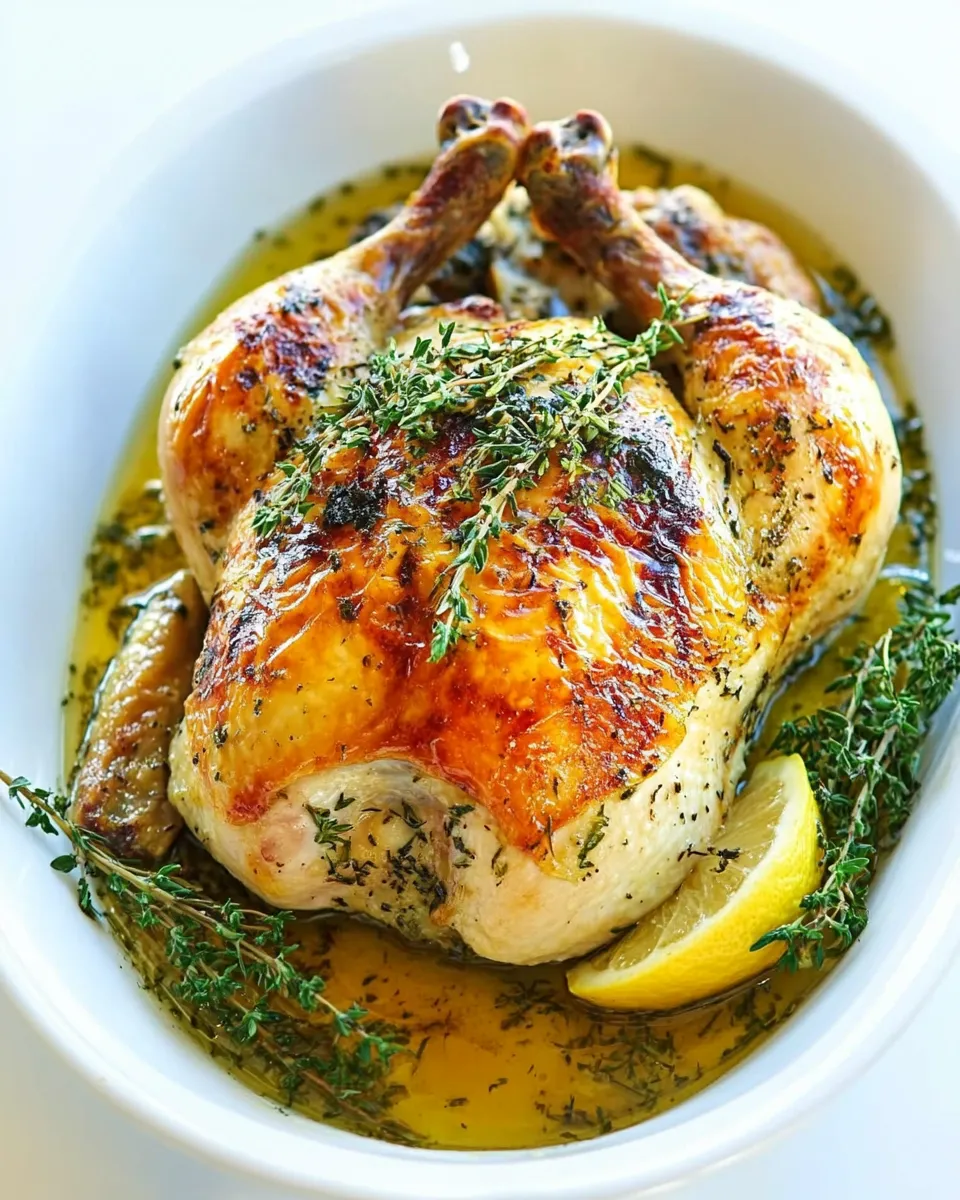 Classic Roasted Chicken with Lemon Curd image