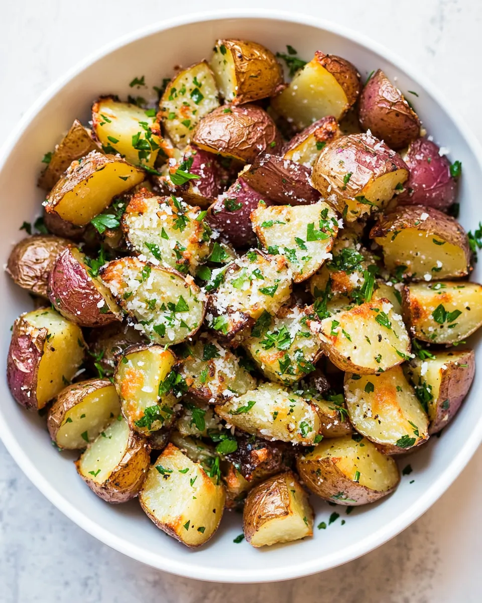 Homemade Roasted Potatoes with Parmesan Garlic and Herbs recipe photo