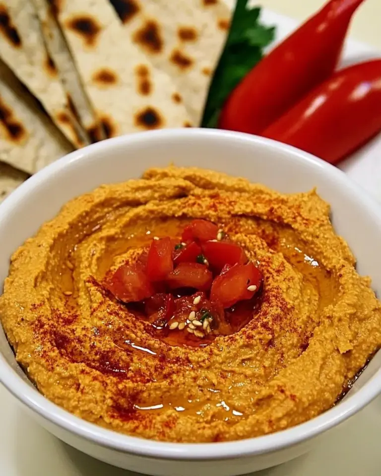 Homemade Roasted Tomato Hummus photo