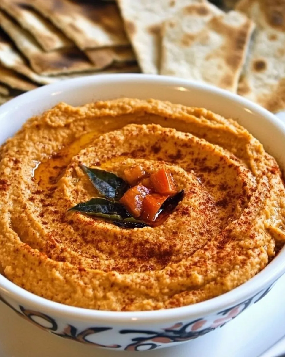 Easy Roasted Tomato Hummus recipe photo
