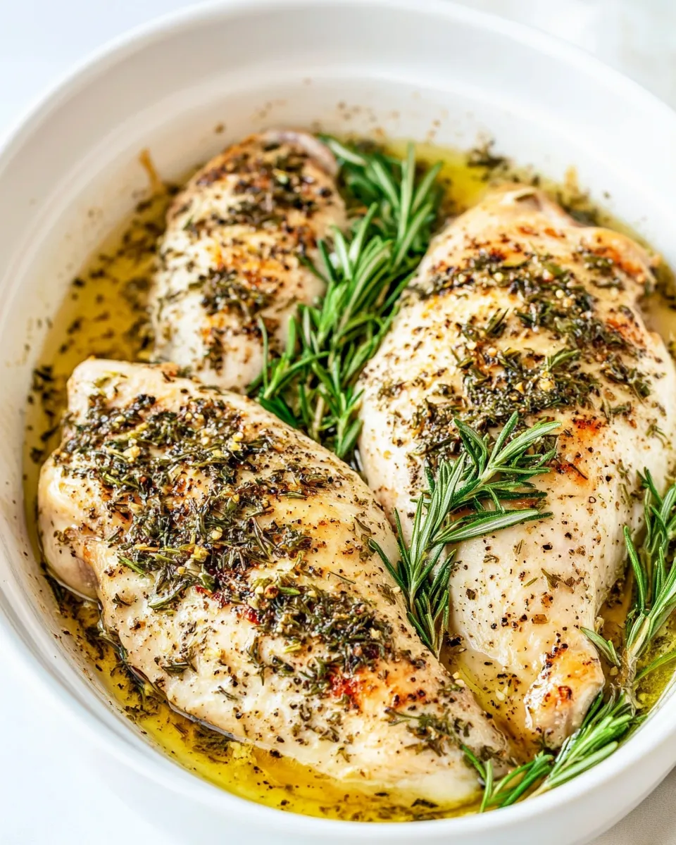 Delicious Rosemary Chicken shot