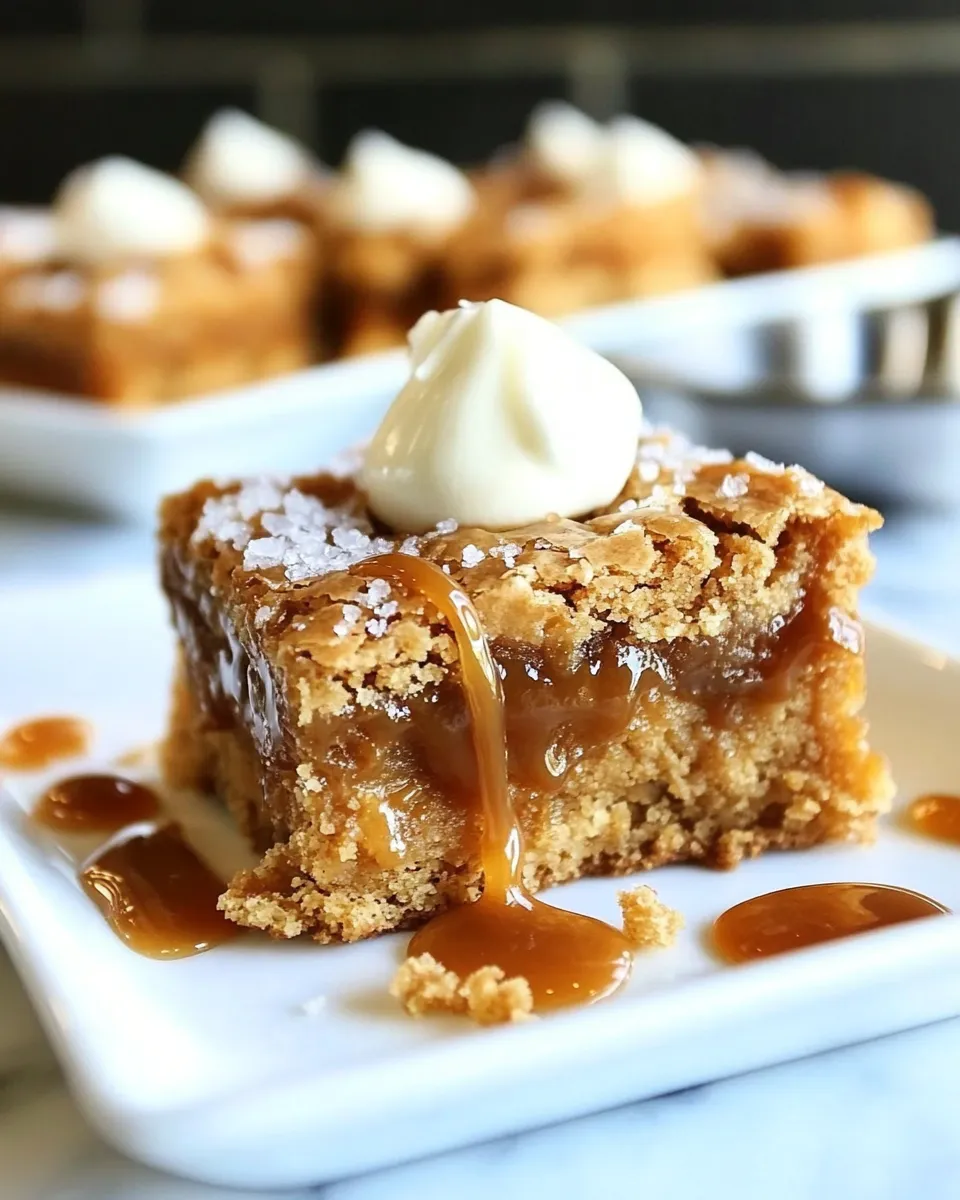 Delicious Salted Caramel Butterscotch Blondies image
