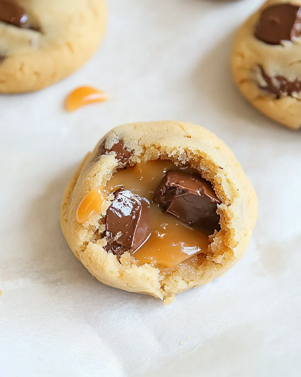 Homemade Salted Caramel Stuffed Chocolate Chunk Cookies photo