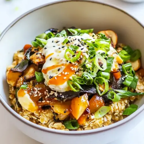 Homemade Savory Asian Oat Bran photo