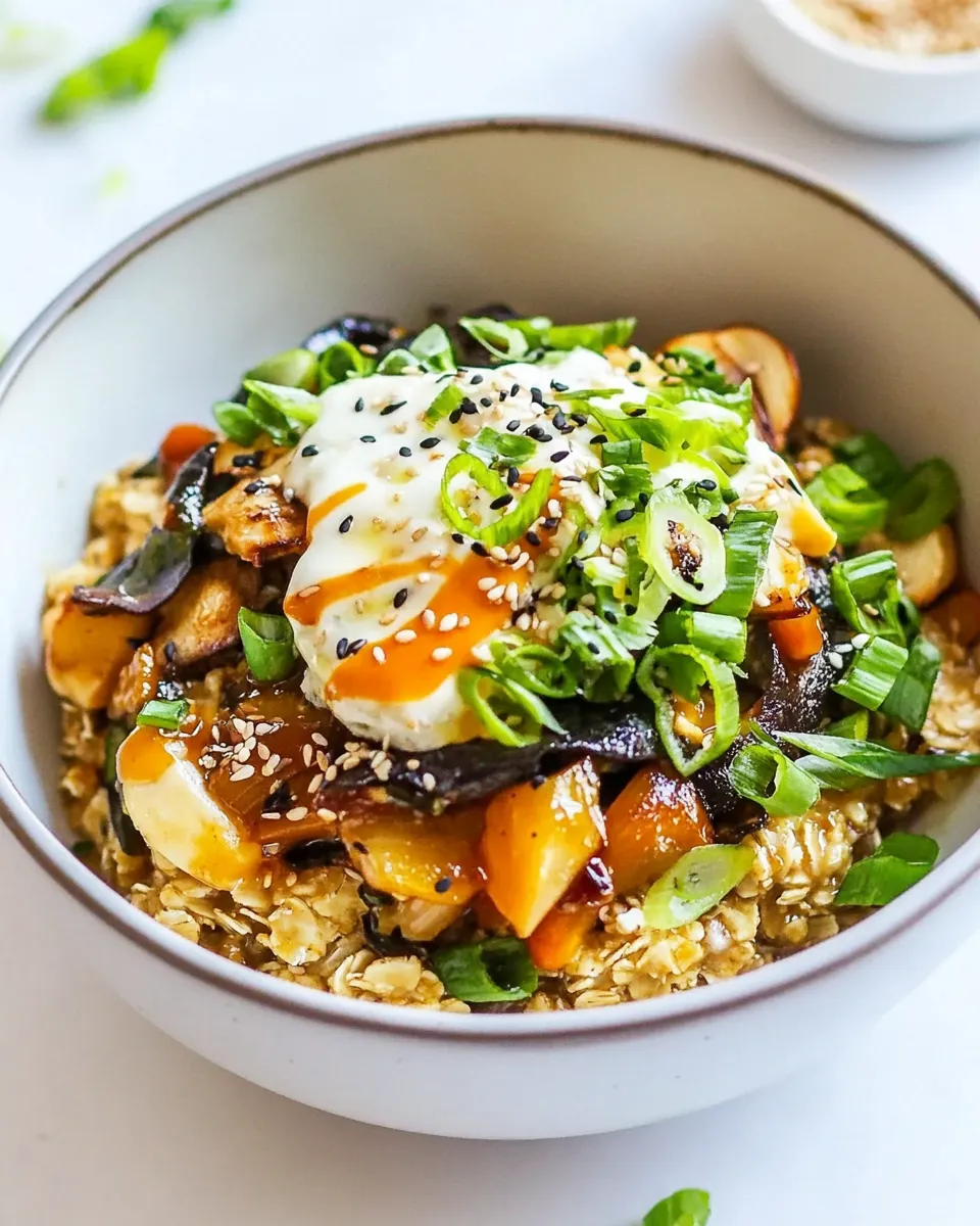 Homemade Savory Asian Oat Bran photo