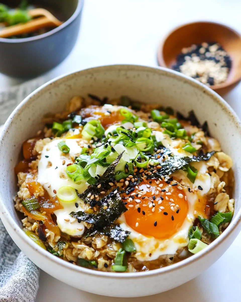 Delicious Savory Asian Oat Bran image