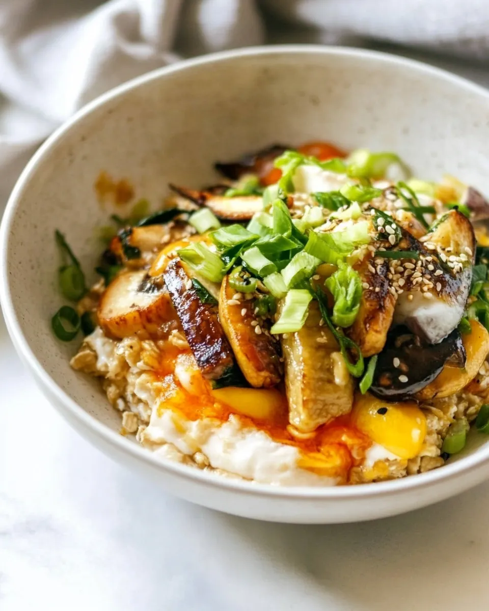 Easy Savory Asian Oat Bran recipe photo