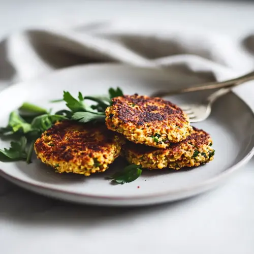 Homemade Scallion, Miso & Peanut Patties photo