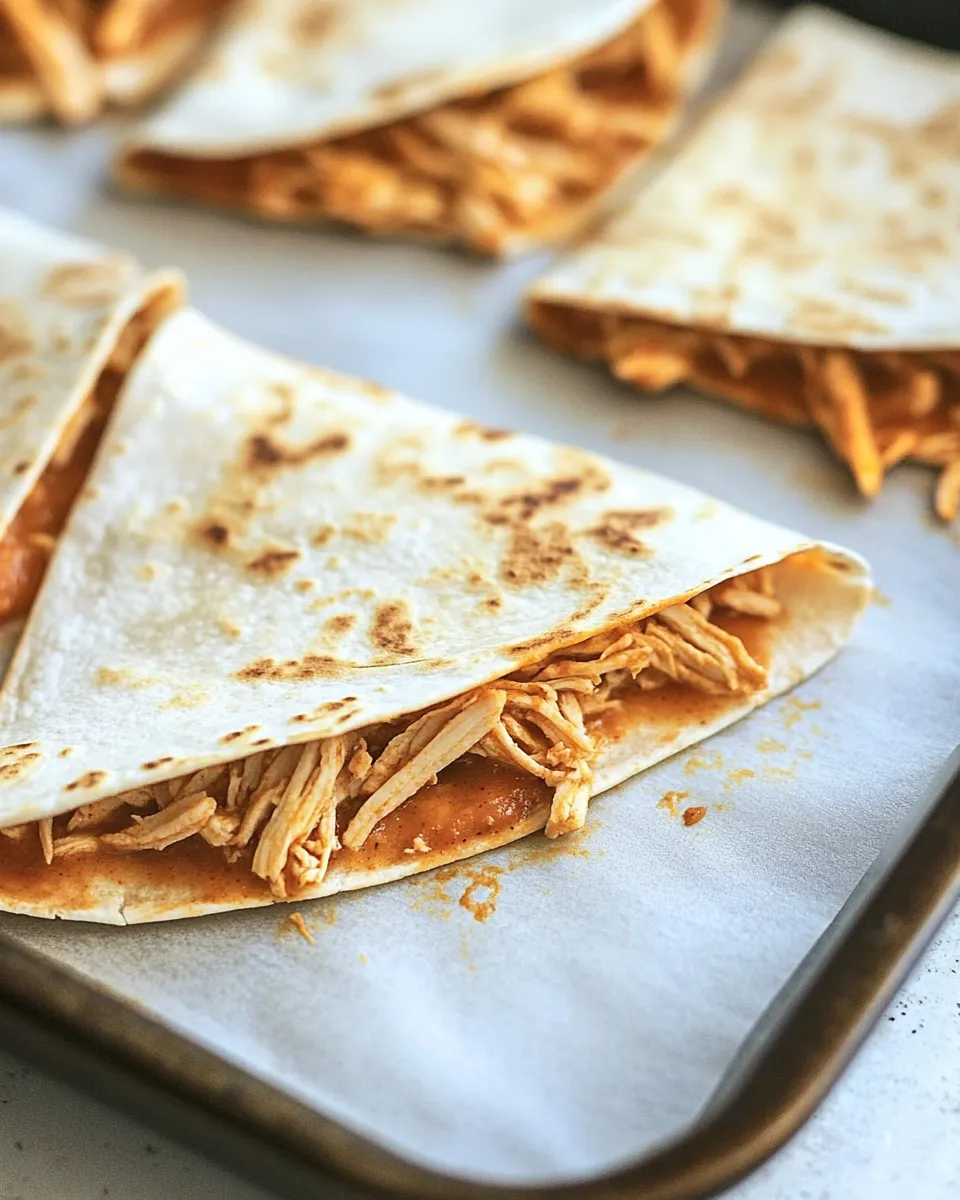 Easy Sheet Pan Chicken Quesadillas recipe photo