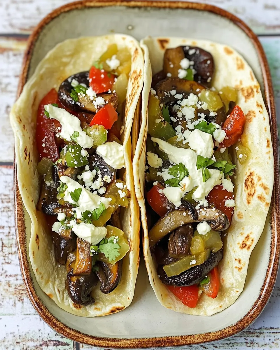 Delicious Sheet Pan Portobello Mushroom Fajitas food shot
