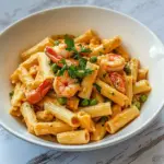 Easy Shrimp and Pea Rigatoni photo