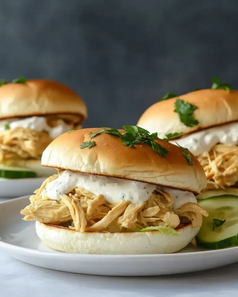 Easy Slow Cooker Chicken Shawarma Sliders photo