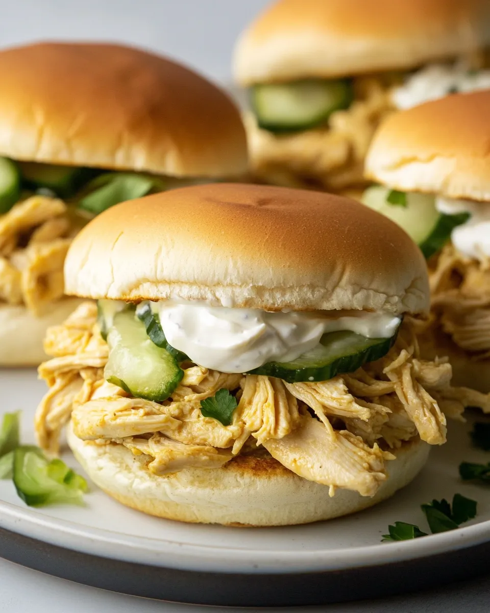 Delicious Slow Cooker Chicken Shawarma Sliders image