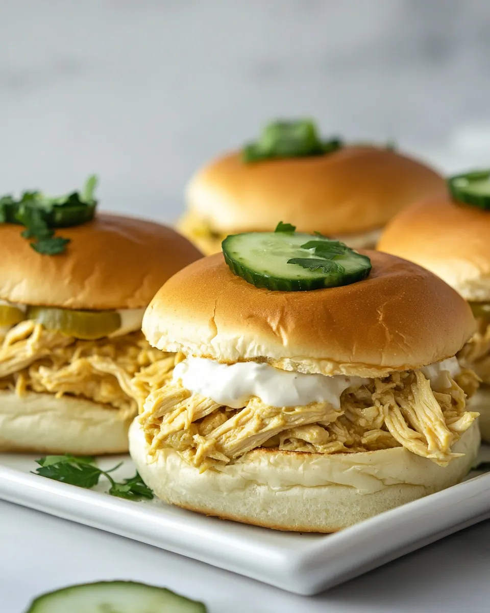 Homemade Slow Cooker Chicken Shawarma Sliders recipe photo