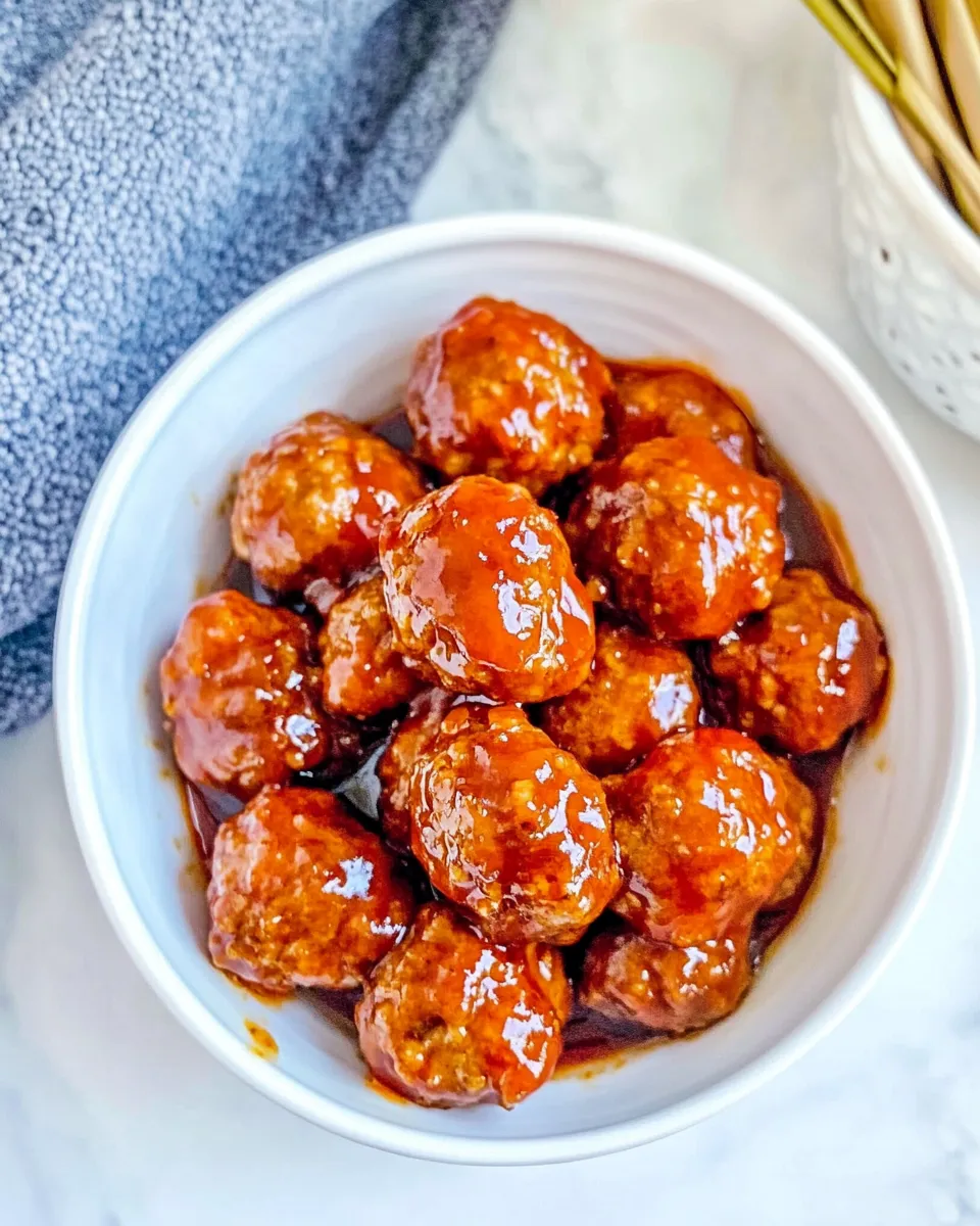 Easy Slow Cooker Hawaiian Meatballs recipe photo