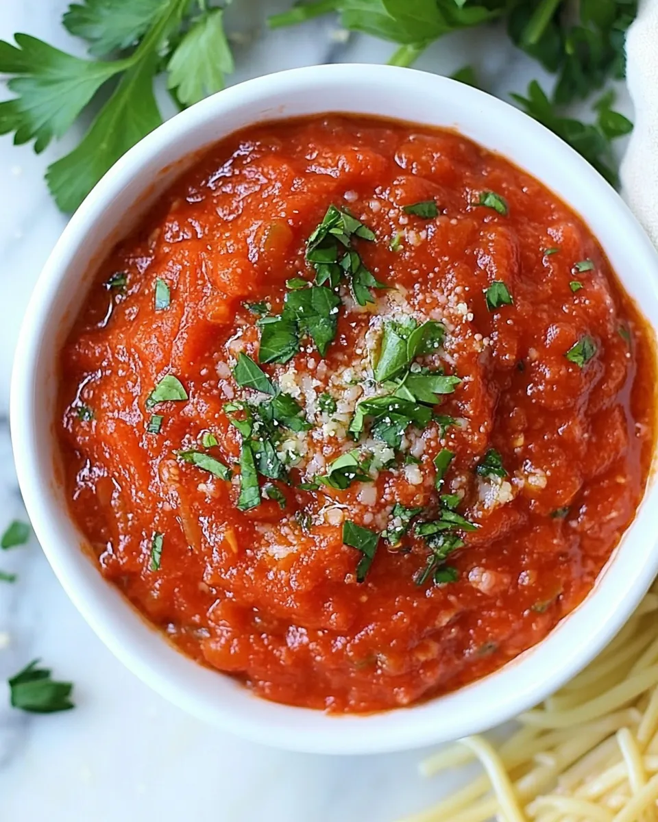 Homemade Slow Cooker Marinara Sauce photo