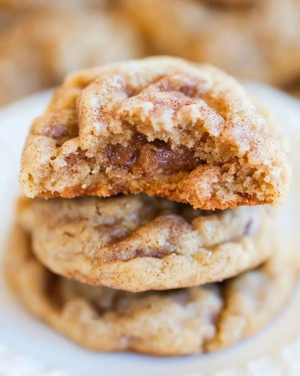 Homemade Soft and Chewy Cinnamon Chip Snickerdoodle Cookies photo